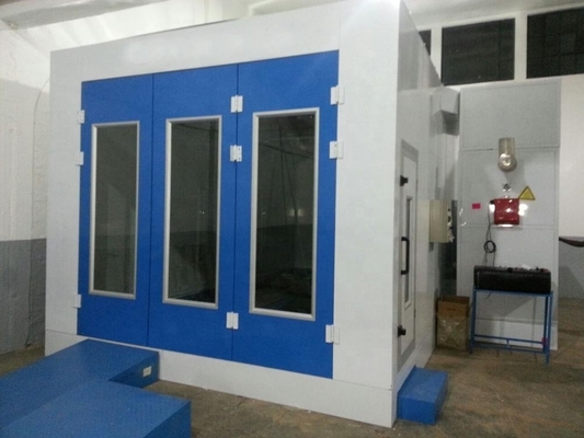كشك رش السيارات المعتمد من قبل CE مع نظام تداول الهواء 1 × 7.5kw مروحة مدفوعة مباشرة