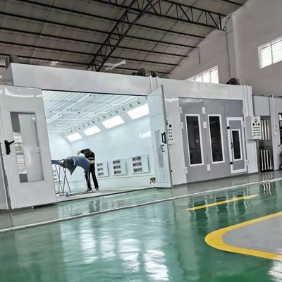 كشك رش السيارات المعتمد من قبل CE مع نظام تداول الهواء 1 × 7.5kw مروحة مدفوعة مباشرة