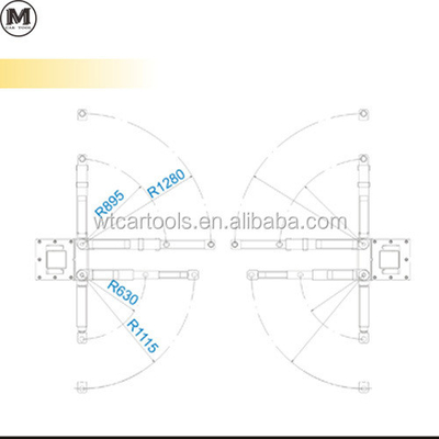 5000KGS 380v 2 Post Car Hoist هيدروليكية أسطوانة مزدوجة للسيارات الصغيرة
