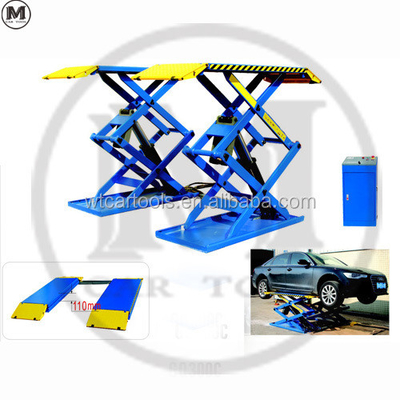 61 "/1550mm طول المنصة 3 طن رف السيارة المحمول مع أسطوانة مزدوجة