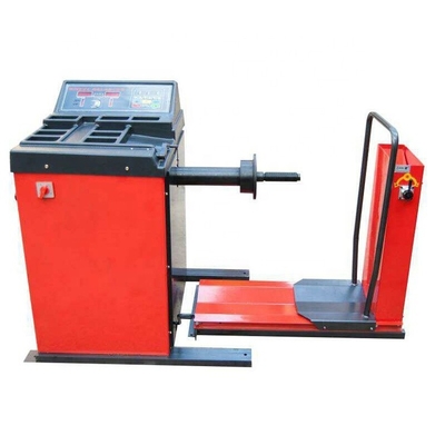 10S الأحمر 200KG 1400mm شاحنة عجلة الموازنة 220 فولت للتوازن أربع عجلات