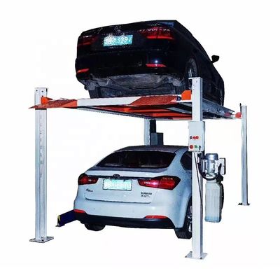 مصعد بأربعة أعمدة لمصعد المركبات 12 وحدة تحميل الكمية منخفضة تكلفة الصيانة