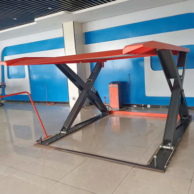 2.2 كيلوواط محرك مقص مزدوج الطابق مصعد وقوف السيارات ل 5000mm * 2000mm * 1900mm حجم السيارة