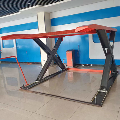 2.2 كيلوواط محرك مقص مزدوج الطابق مصعد وقوف السيارات ل 5000mm * 2000mm * 1900mm حجم السيارة
