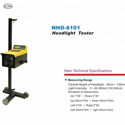 AC220V NHD-8101 آلة اختبار المصابيح الأمامية للسيارات والدراجات النارية