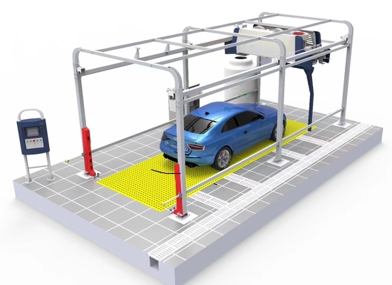 آلة غسل السيارات الصفراء WT-518A من نوع Gantry بدون لمس مع أداء محرك 5KW