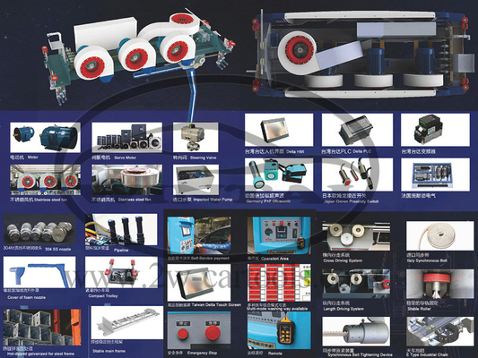آلة غسل السيارات الصفراء WT-518A من نوع Gantry بدون لمس مع أداء محرك 5KW