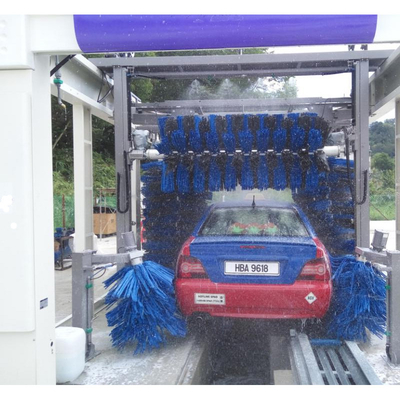 آلة غسيل السيارات ذات النفقات الآلية بالكامل غسالة السيارات ذات الضغط العالي 10 فرش غسيل السيارات أنظمة غسيل السيارات ذاتية التحكم نظام تحكم PLC معدات غسيل السيارات الآلية