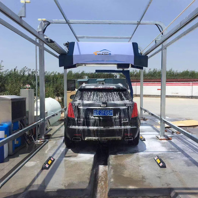 غسالة سيارات أوتوماتيكية بالكامل بدون لمس لتوفير المياه 360 لغسيل السيارات ذاتي الخدمة لمركبات بطول 2080 مم، نظام التناضح العكسي