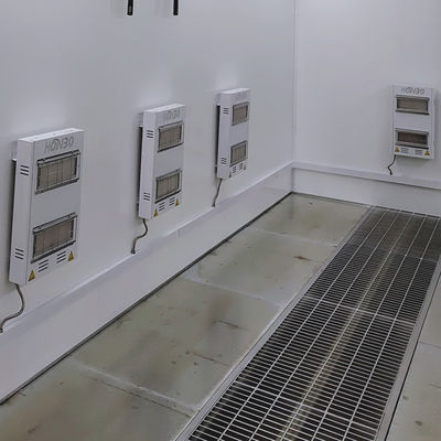 آلة طلاء السيارات السيارات معتمدة من قبل CE غرفه رذاذ السيارات مع مروحة من النوع الأوروبي غرفه طلاء السيارات الخارجية