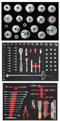 128pcs محطة النفط أداة الحل وعاء على شكل شبكة النفط مفتاح المفتاح حامل أداة مجموعة مرشح النفط مفتاح المفتاح مجموعة لصيانة السيارة