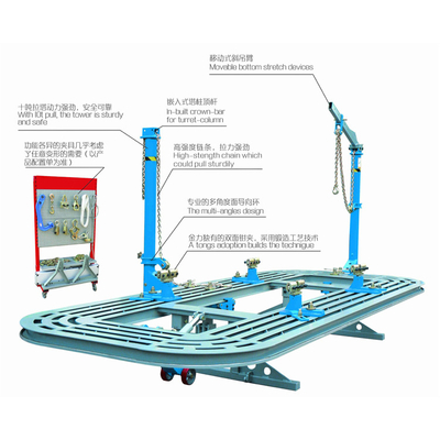 آلة هيكل السيارة لإصلاح الحوادث ونظام استقامة الهيكل معدات إصلاح الهيكل