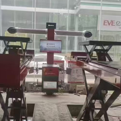 4PCS كاميرا تحكم الكمبيوتر آلة محاذاة عجلات أشعة الشمس دعم متعدد اللغات آلة محاذاة أربعة إطارات آلة محاذاة عجلات محمولة