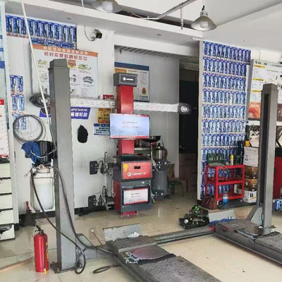 4PCS كاميرا تحكم الكمبيوتر آلة محاذاة عجلات أشعة الشمس دعم متعدد اللغات آلة محاذاة أربعة إطارات آلة محاذاة عجلات محمولة