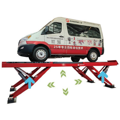 شكل Y ارتفاع عمودي مقص سيارة رفع لتحديد محاذاة العجلات رفع عبء ثقيل 11 أسطوانة سعة رفع 5500kgs